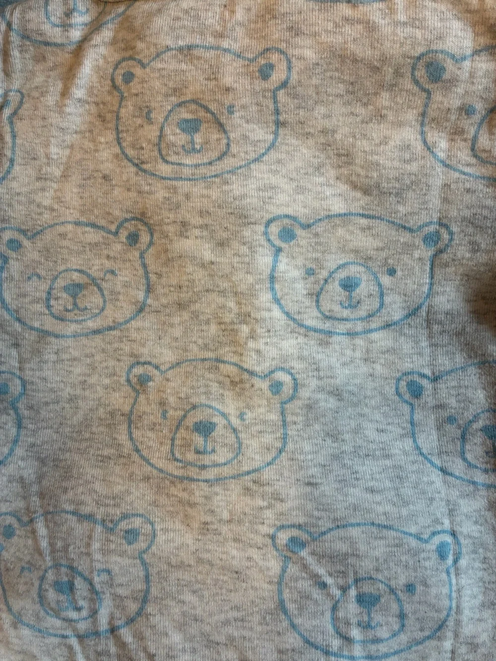Carter’s 24M 3 Piece Outfit Teddy Bear Pocket Fleece Vest Gray Blue Fall Set